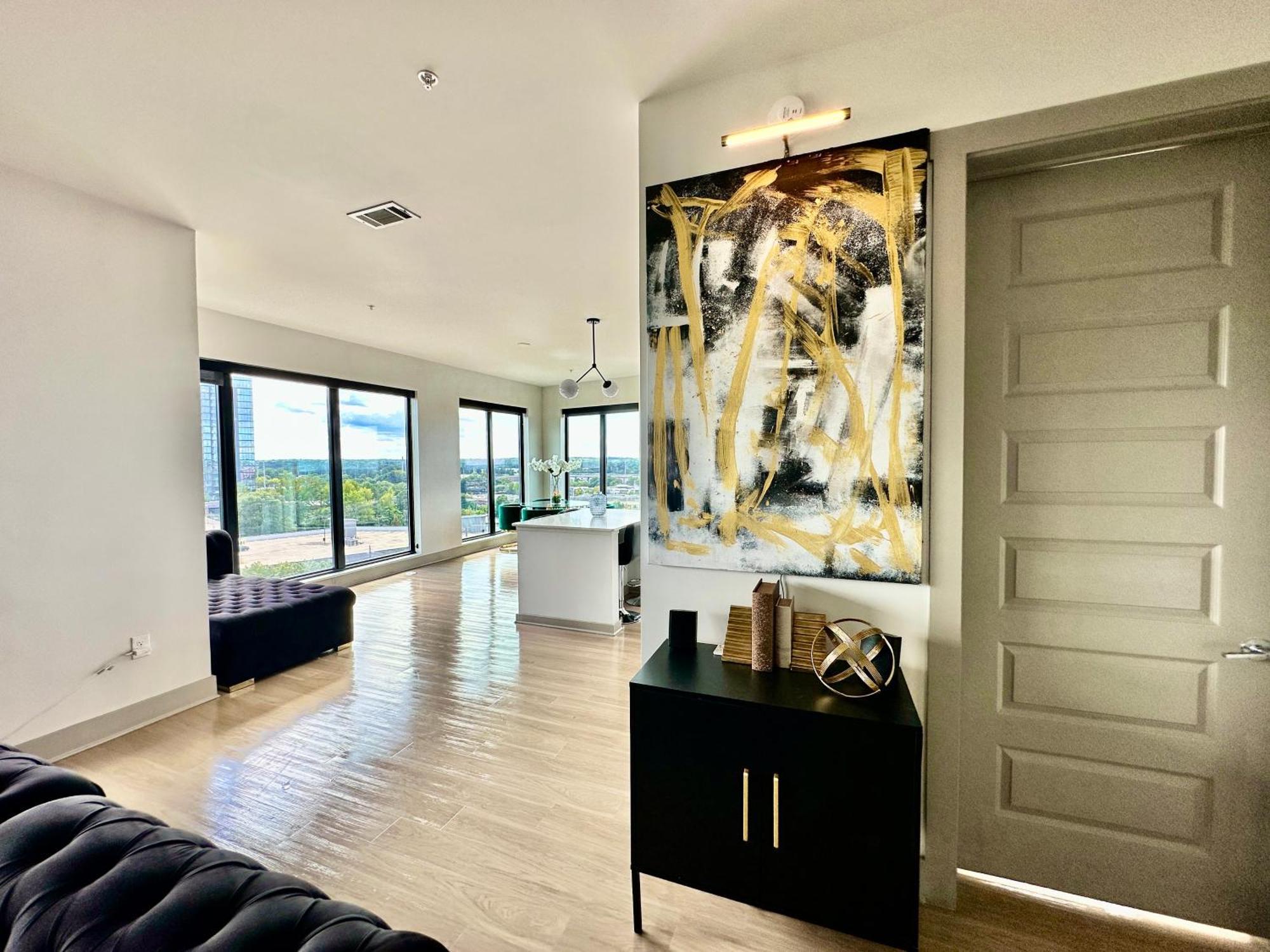 Modern Luxury At The Interlock Apartment Atlanta Bagian luar foto